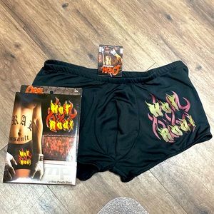 Male power oral assault stretch pouch short “Hot Rod”